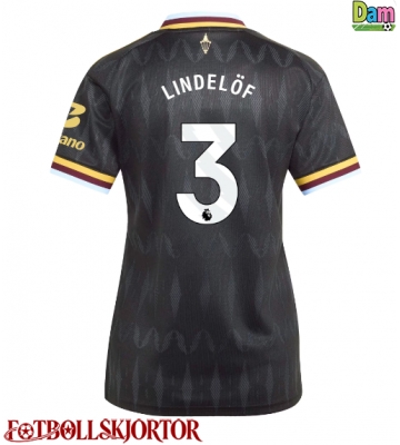 Aston Villa Victor Lindelof #3 Bortatröja Dam 2026-27 Kortärmad